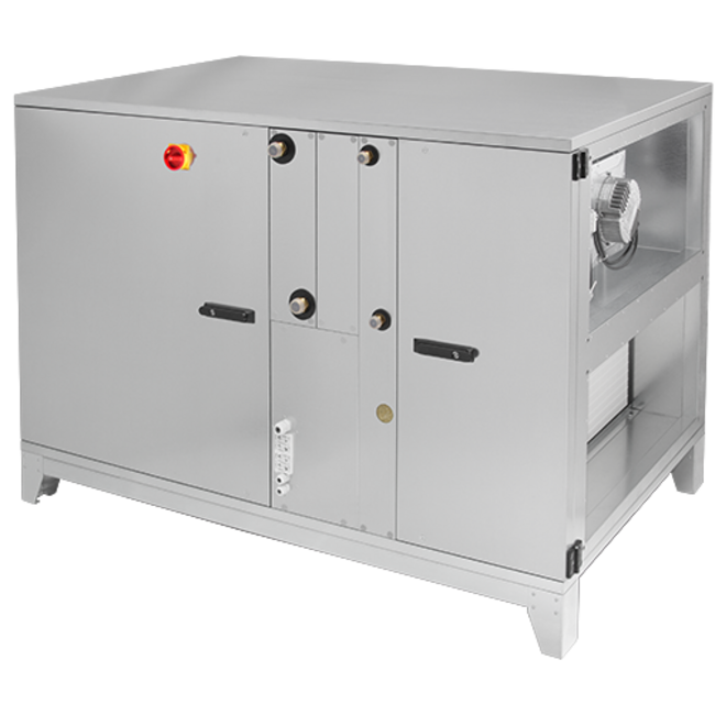 Centrale de traitement d'air Ruck ROTO avec roue thermique - gauche - Refroidisseur PKW - 1390 m³/h (ROTO K 1050 H WKJL)